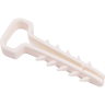 Дюбель-хомут JAZZWAY 5054943 PCD-F 06х12-45-100WH для плоского кабеля PA6,6 бел. (уп.100шт)